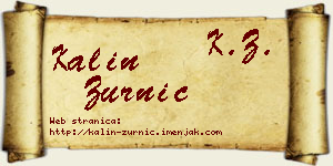 Kalin Zurnić vizit kartica